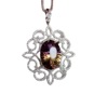 Jewelry, crystal pendant, silver 925 sample, wholesale