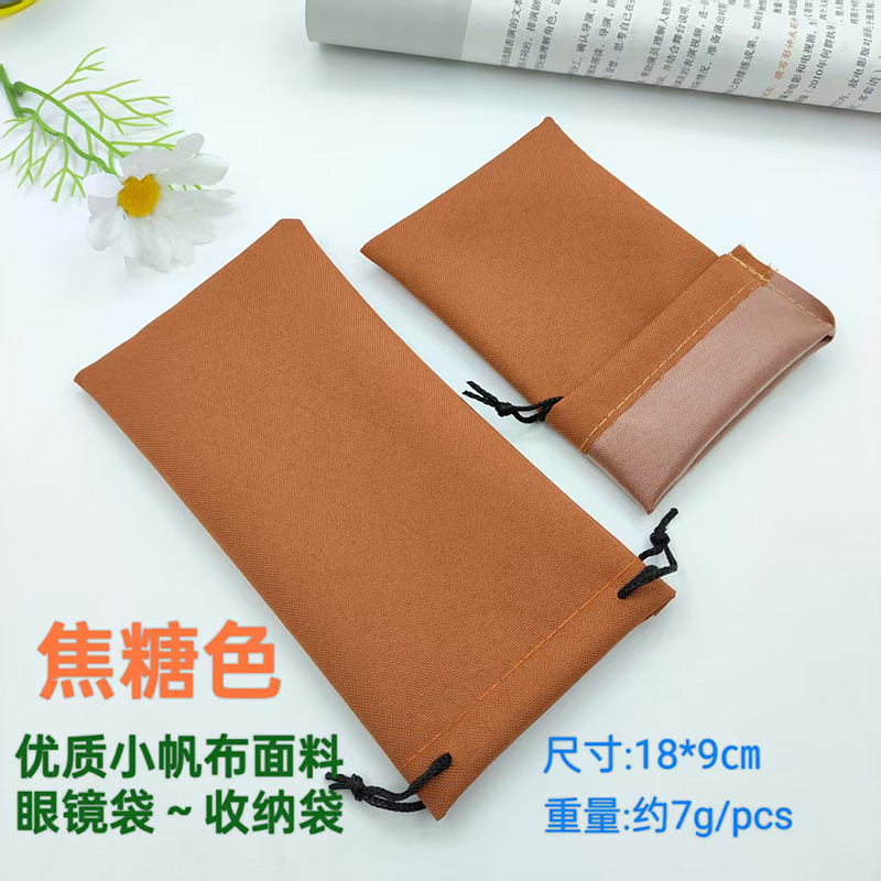 Bolsas de gafas nuevas bolsas de gafas de lona pequeñas bolsas de gafas de sol gafas de sol joyas bolsas de almacenamiento de gafas de sol bolsas de tela de ojos
