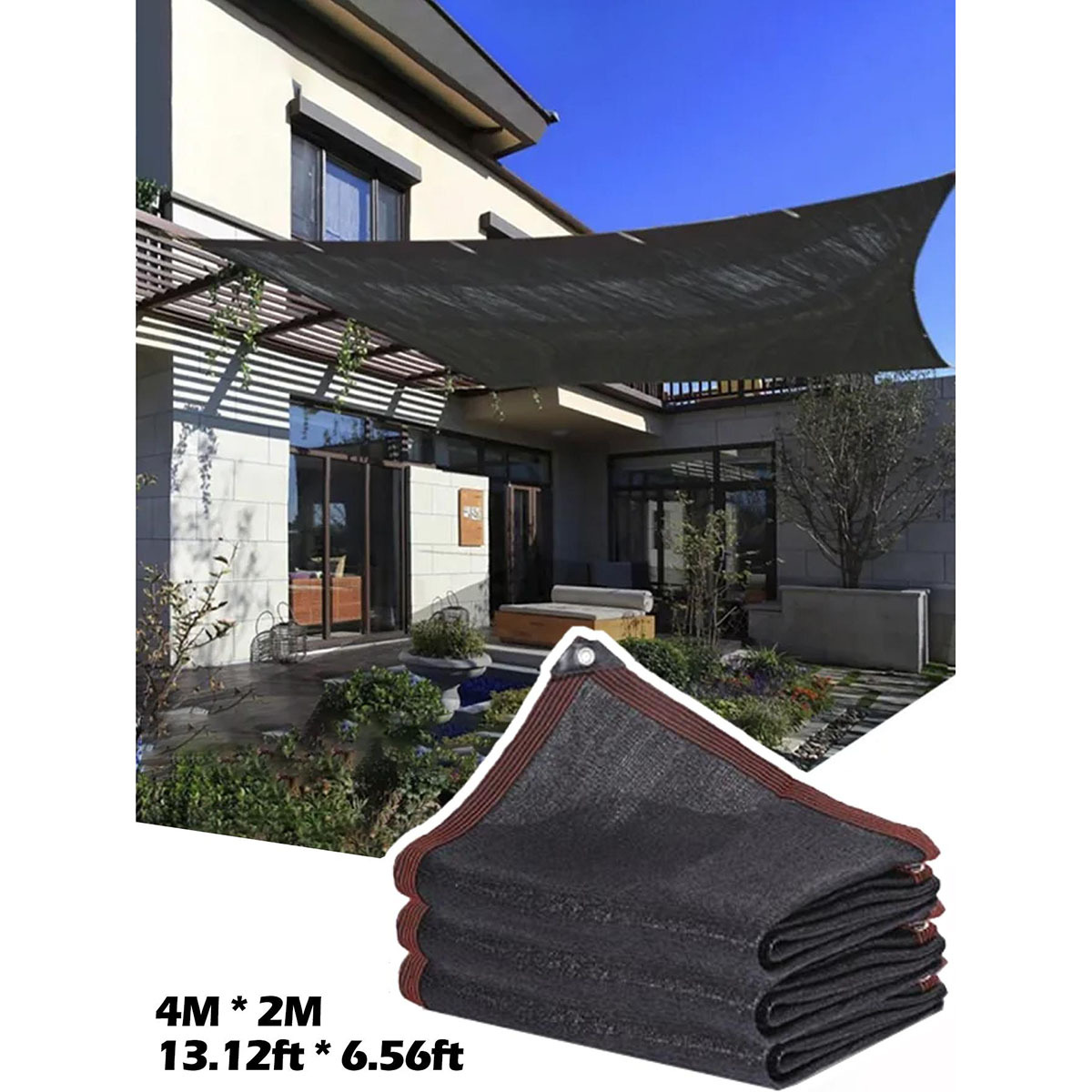 户外遮阳网防晒加密加厚抗老化遮光隔热户外农用庶阳家用养殖遮阴