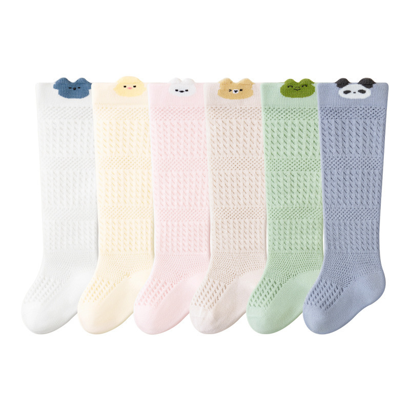 Big Sale Processing Boneless Zero-Thread Breathable Baby Socks Infant Cartoon Thin Cotton Socks Spring and Summer Children's Large Mesh