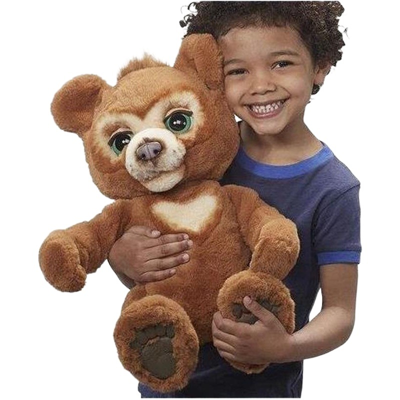 Genuino oso muñeca mascota amigo peluche curioso oso peluche mascota pequeño Tigre juguete Niña