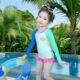 Girls' Swimsuit 2025 New Style Girl's Vigor Dopamine Suit Vacation Children's Long-Sleeved Swimsuit Quick-Dry