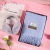 Blue scarf+earmuffs+long box