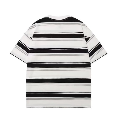 Men's Short-Sleeve Trendy Streetwear T-Shirt with Casual Summer Style, Bohemian Round Neck Fashion Brand