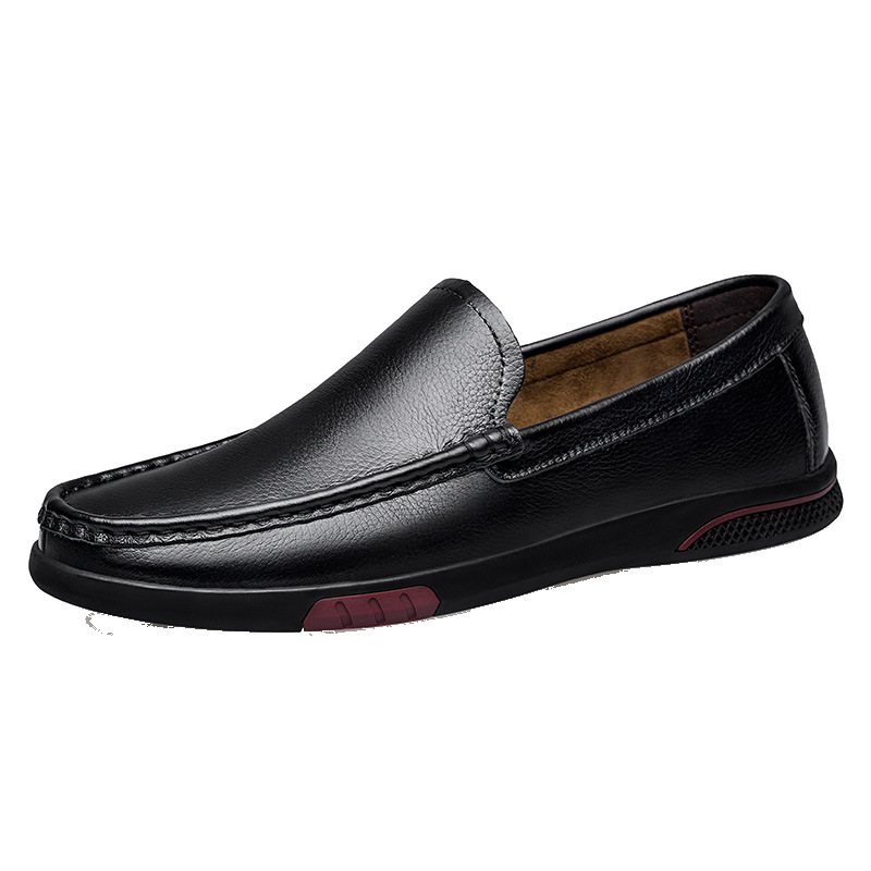 Herren Lederschuhe Für Freizeit Bequeme Halbschuhe Für Männer_voghion.com