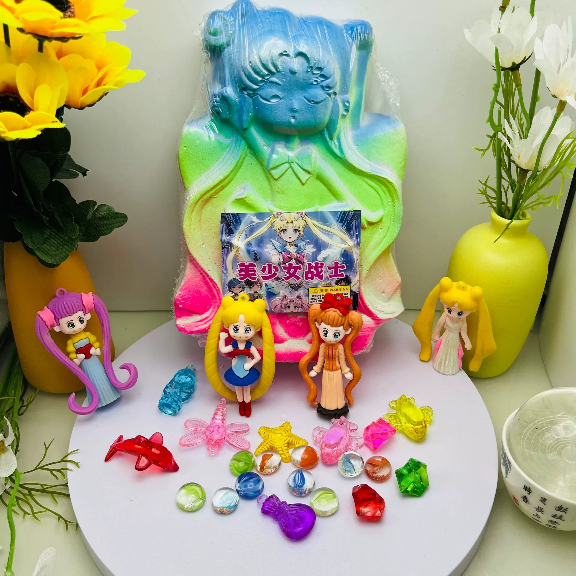 Archeological toy, mermaid, with gem