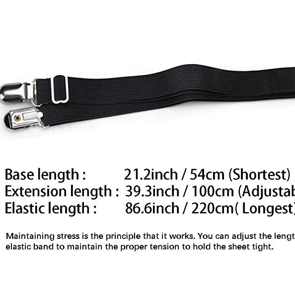 Alargado 1,2/1,5/1,8 hoja de cama disponible clip fijo sofá clip fijo 4 unidades un conjunto