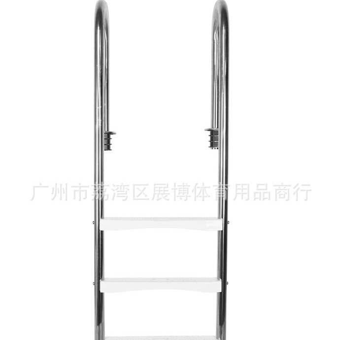 厂家直销游泳池美人鱼扶梯加厚304不锈钢扶手梯子 下水梯踏板设备