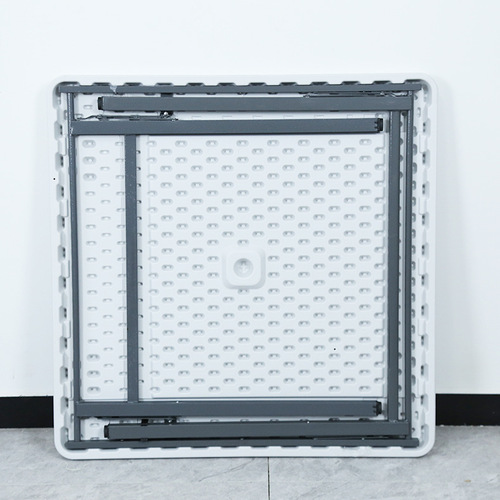 Foldable Plastic Square Table for Fast Food, Camping, Outdoor Training, Meeting, Portable Stall, BBQ, Mahjong