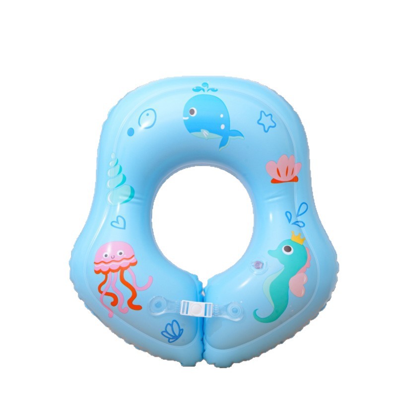 Fabricantes suministro infantil natación inflable collar engrosado bebé recién nacido especial doble airbag cuello anillo de natación