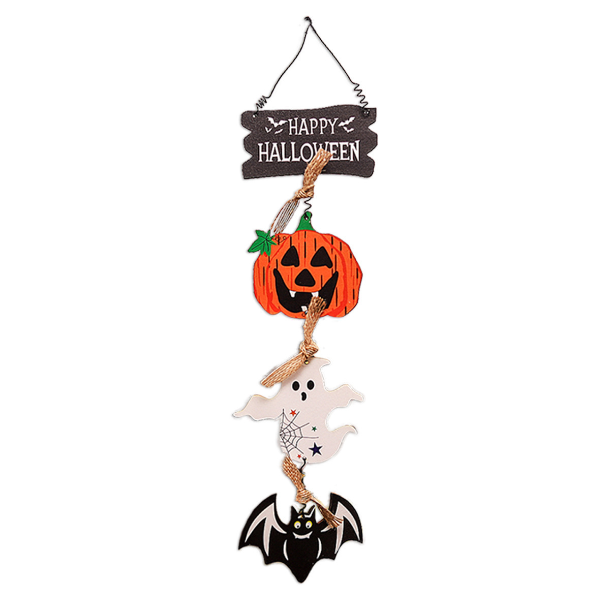 Halloween horror fantasma calabaza pequeño colgante de madera decoración de Halloween colgante fiesta fantasma suministros de decoración