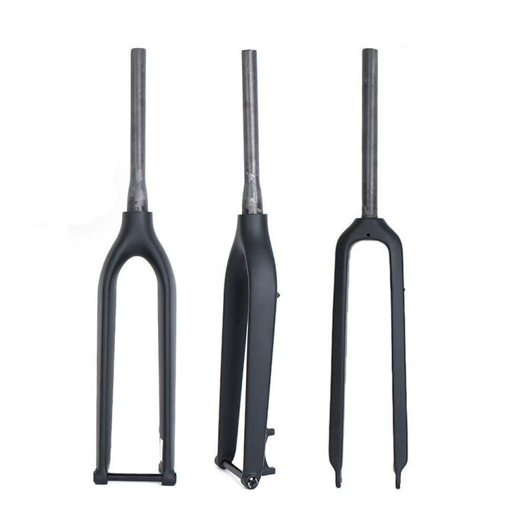 Передняя вилка из углеродного волокна для горного велосипеда 29ER Сверхлегкая коническая трубка ствол вал дисковый тормоз вилка из твердого углерода Матовая