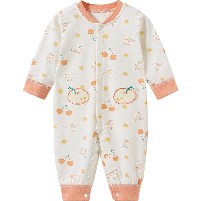Mono para bebé para primavera, otoño e invierno, conjunto de algodón puro fino para recién nacido, ropa de otoño para el primer mes, pelele unisex para niños pequeños, ropa de bebé.