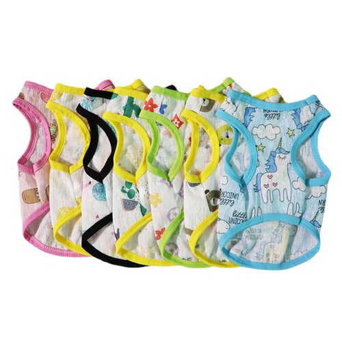 New pet dog clothes spring and summer breathable thin comfortable and cool Korean cool clothing Teddy Schnauzer vest