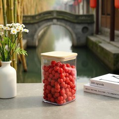 プラスチック密封容器 キッチン収納 食品保存容器 食品グレード透明プラスチック容器 麺箱 穀物鮮度保持容器