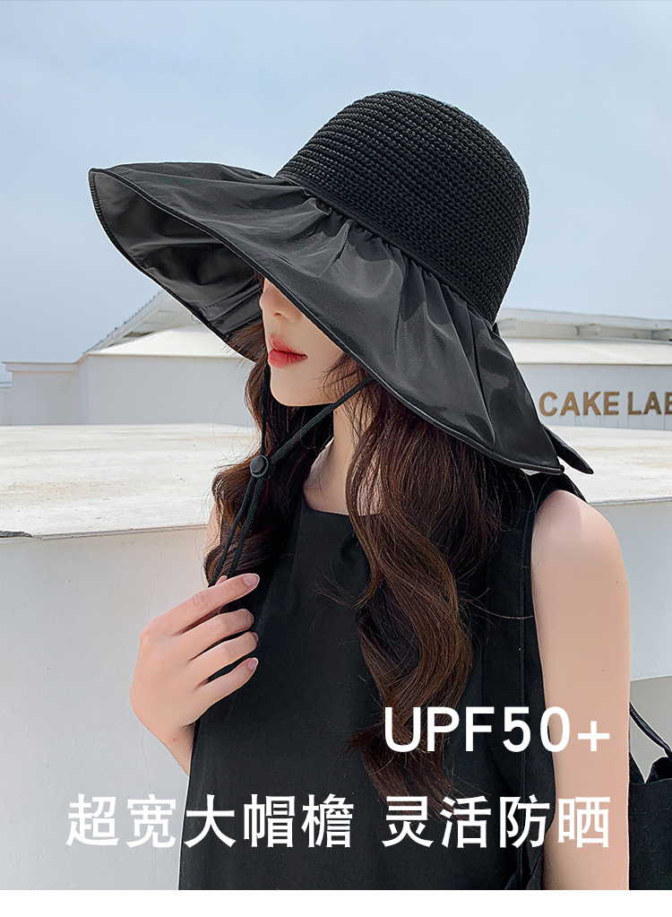 黑胶蝴蝶结盆帽-详情_01