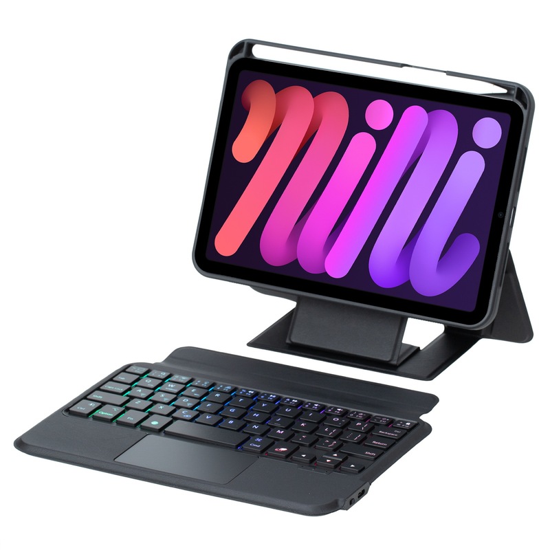 Ipadmini7 A17Pro Bluetooth Magic Keyboard Protective Cover Mini6 Bracket Suspended Split Backlit Keyboard