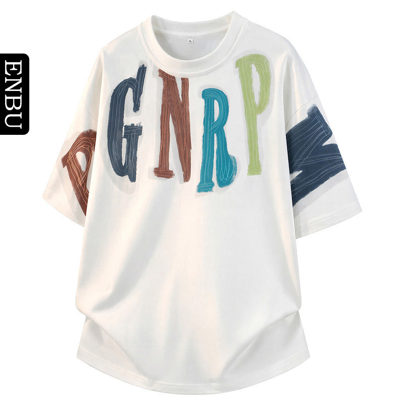 Enbu T-shirt for men, new summer short-sleeve men's trendy brand, loose casual printed round-neck large size M-8XL T-shirt Enbu T-shirt for men, new summer short-sleeve men's trendy brand, loose casual printed round-neck large size M-8XL T-shirt