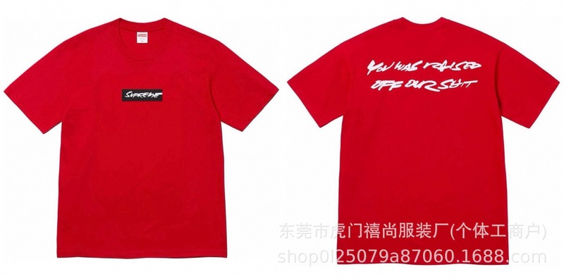 クロスボーダー 25ss アメリカントレンド Supreme ハイバージョン レタープリント ラウンドネック 半袖 ユニセックス ゆったり カジュアル Tシャツ|undefined