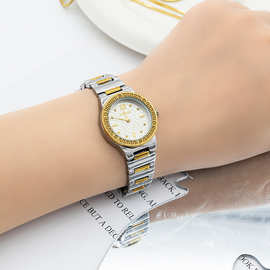 跨境手表时尚简约潮流百搭小众轻奢表高颜值小表盘气质钢带防水