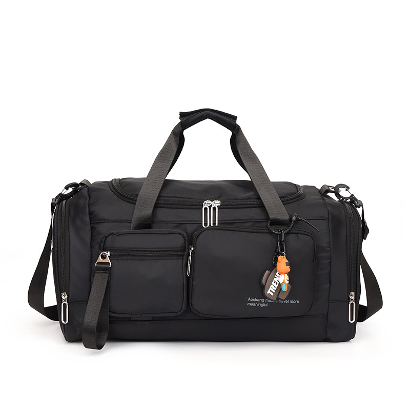 Bolsa de fitness de gran capacidad para viajes transfronterizos, modelo nuevo 2025, bolsa de viaje de corta distancia, bolsa multifuncional con separación de seco y húmedo, bolsa de equipaje compartimentada