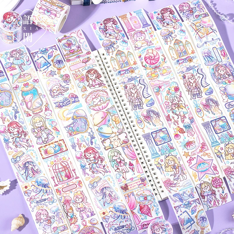 Cartoon fresh cute paper tape, decorations, scheduler