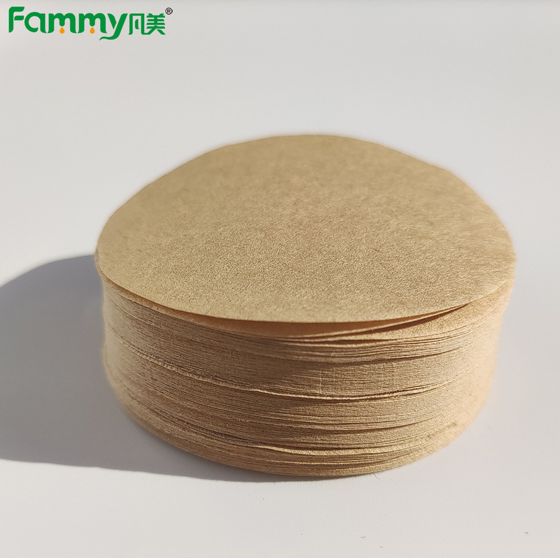 Fammy Round Filter Moka Pot Capsule-Shaped Powder Bowl Hand-Brewed Coffee Filter Paper Japanese Coffee Pot Filter Paper