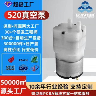 定制520微型直流真空泵补水仪增氧仪 电动足浴盆按摩仪微型充气泵