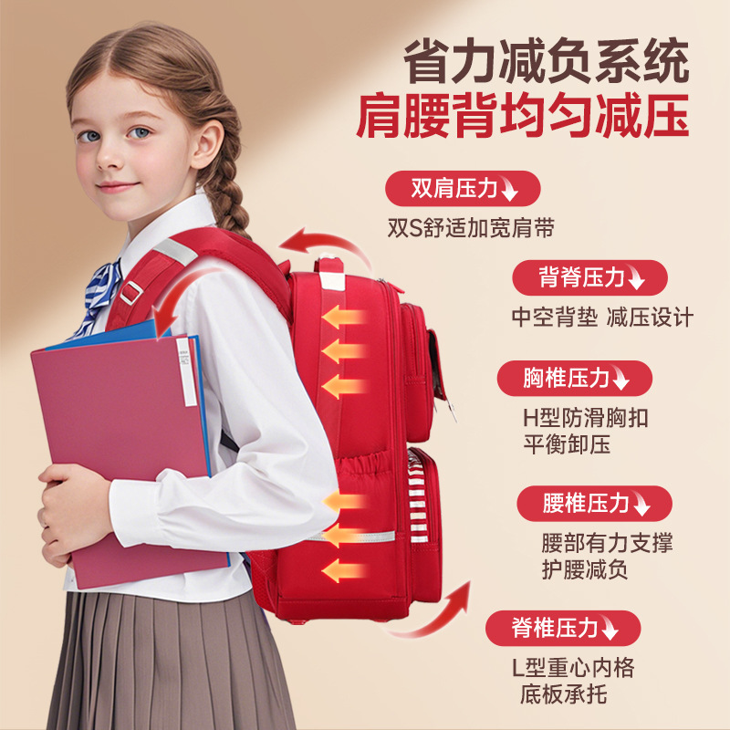 2025 nuevas mochilas escolares para niños para los grados 1-3-6 para reducir la carga