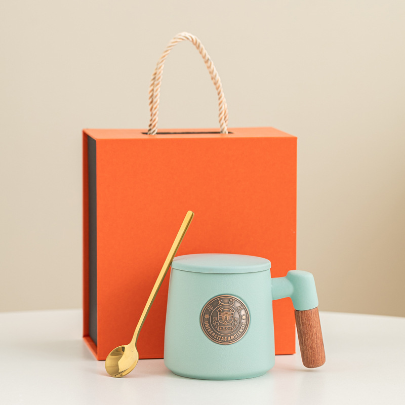 Festival del Medio Otoño regalo de mano mano mano mano de bronce con filtro ins Wenchuang pequeña taza fresca regalo de apertura escolar al por mayor