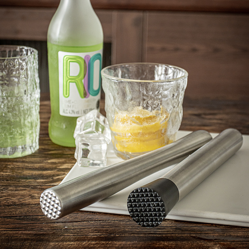 [Palo de trituración de hielo de acero inoxidable] jugo de fruta presionando palo golpeando la mano Té de limón leche herramienta de té martillo de trituración de hielo