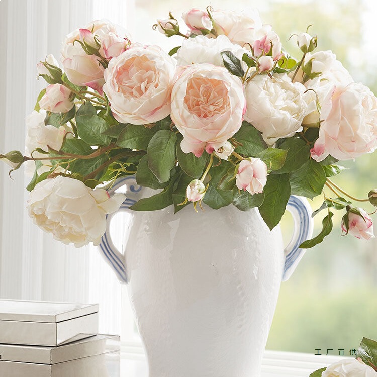 Harborhouse American-Style Artificial Flowers, Artificial Flower Arrangements, High-End Villa Soft Furnishings, Rose Artificial Flower Decorations Harborhouse American-Style Artificial Flowers, Artificial Flower Arrangements, High-End Villa Soft Furnishings, Rose Artificial Flower Decorations