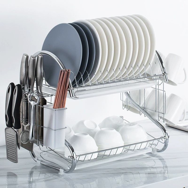 Storage rack Multi-layer household drain rack dish rack kitchen floor-standing cabinet rack storage rack