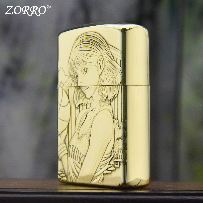 ZORROゾロ灯油ライター902黄銅3dレリーフ赤木晴子正品創意メーカー卸売り|undefined