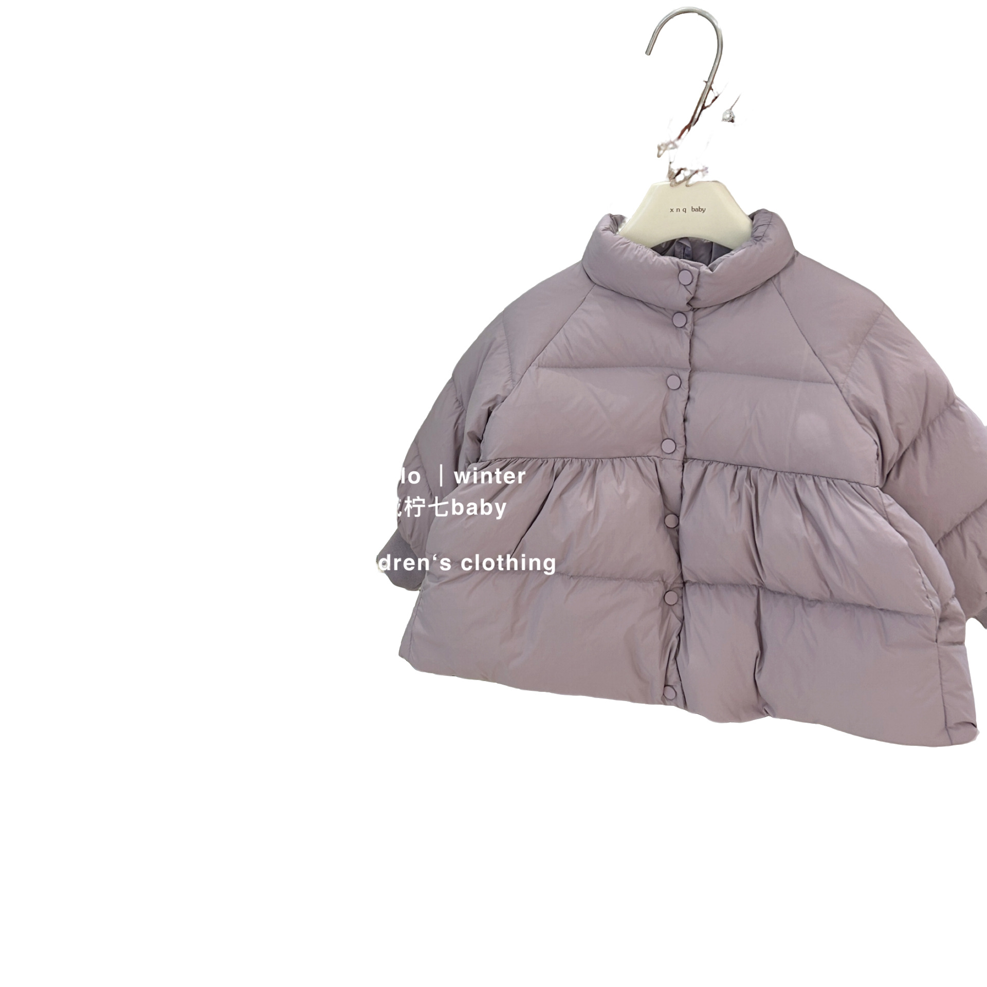 XIAN NING SEVEN GIRLS COTTON-PADDED JACKET 2024 새로운 한국 스타일 겨울 따뜻한 면화 코트  소녀의 서양식 코트 칼라 코튼-패딩 코트