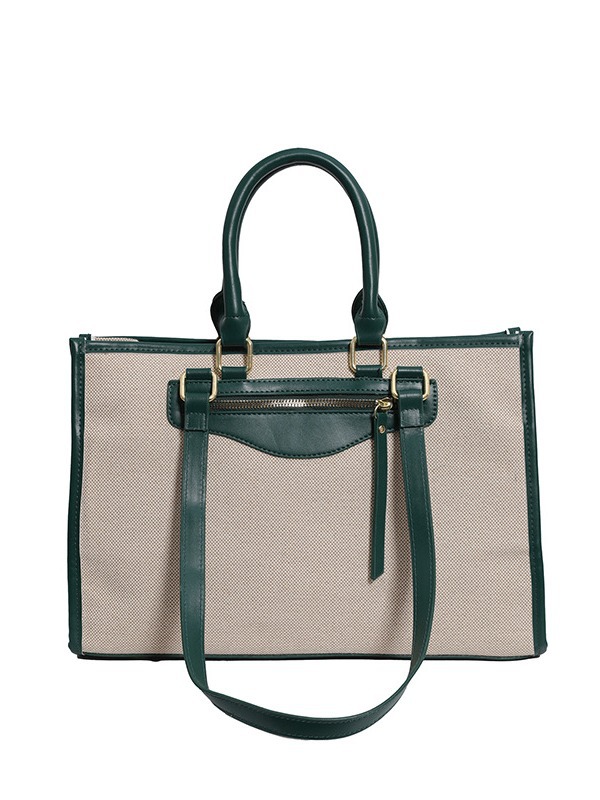 Bolsa de mano de comercio exterior transfronterizo mujer 2024 nuevo lino color retro ocio viaje bolsa de hombro de gran capacidad