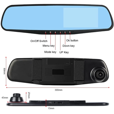 1080P front and rear double – Driving recorder