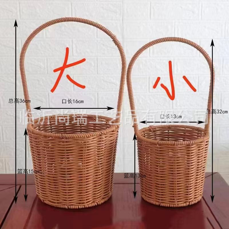 Cesta Tejida de Flores de Vid, Hecha a Mano y Decorativa para Fiestas y Arreglos Florales image 35