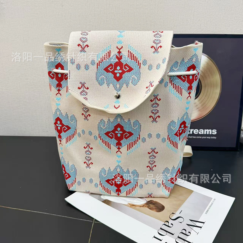 厂家新疆民族风包包特色旅游伴手礼针织双肩背包个性小众民族风包|undefined