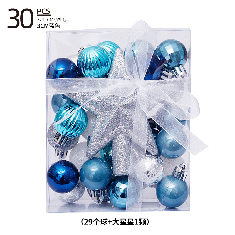 Bola de Navidad árbol de Navidad adornos de decoración colgante de bola de colores accesorios de material de Navidad DIY decoración de Navidad al por mayor