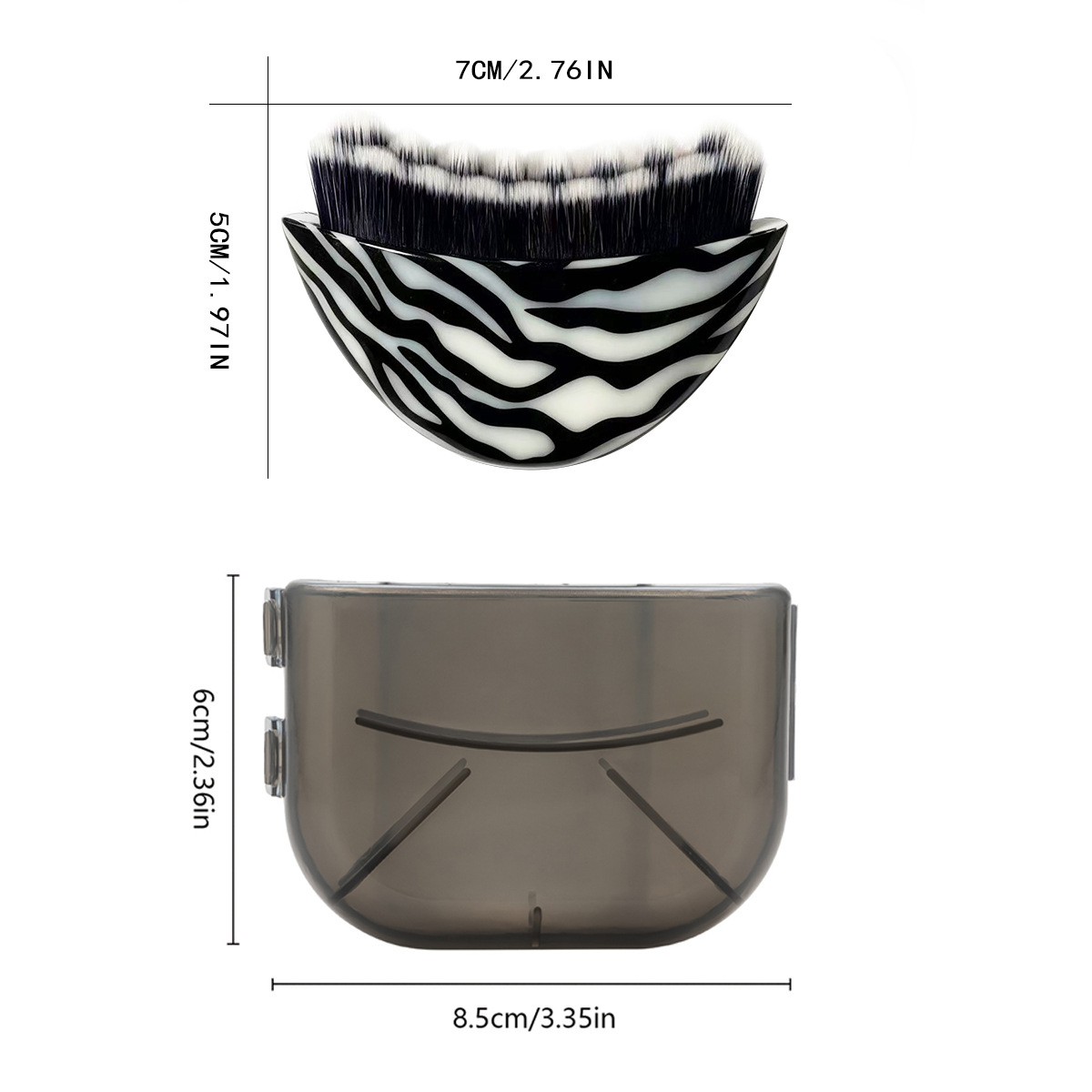 Cepillo de maquillaje transfronterizo, plataforma en el extranjero, cepillo facial, cepillo linfático, cepillo de limpieza, cepillo de enfermería grande