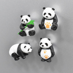 Cartoon Panda Refrigerator Magnet Magnetic Tape Magnet Creative Decoration Hanging Accessory Message Board Lovely Magnetic Tape Magnet 