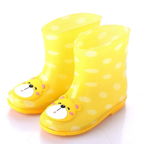 Summer children's rain boots cartoon for older children thickened rain boots high water shoes male and female students overshoes