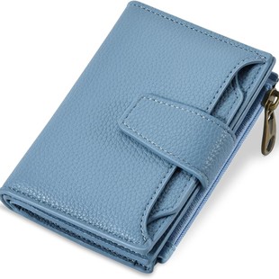 Multi-Card Slot Foldable Zipper Coin Purse Long Large Capacity Simple Wallet Ultra-Thin Leather Multifunctional Women's Wallet