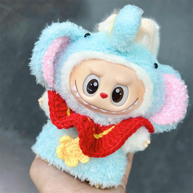 仅衣服适用labubu坐坐派对娃衣一二三代拉布布衣服套装配件饰周边|undefined