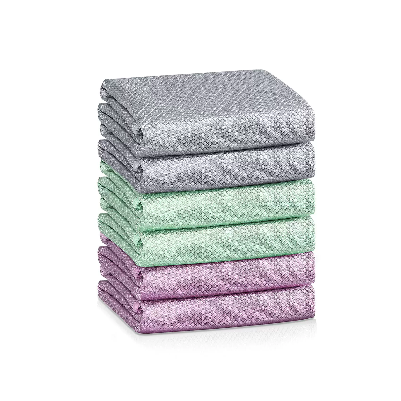 跨境厨房洗碗鱼鳞抹布酒杯抛光玻璃布吸水百洁布去水渍清洁巾批发