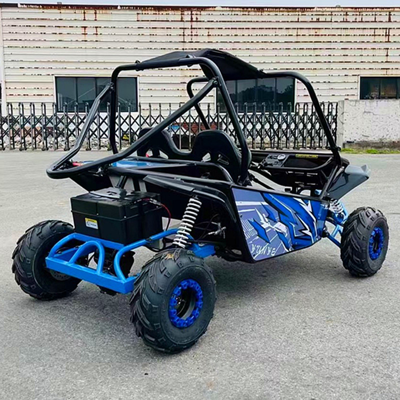 circuito de kart eléctrico de montaña motocicleta de cuatro ruedas campo de competición drifting beach car bicicletas de montaña de dos asientos