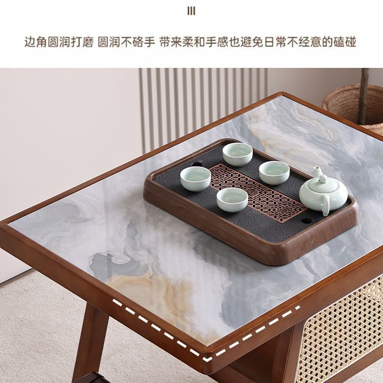 Hao Gang sala de estar ocio mesa de té tabla de combinación de muebles de almacenamiento cuadrado pequeño balcón silla de roca doméstica