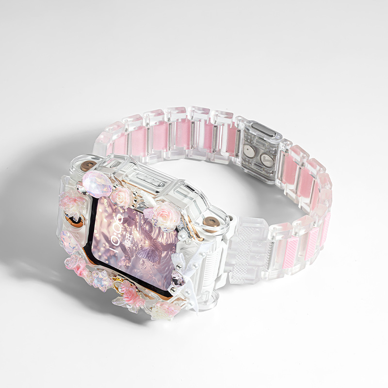 Ice Crystal Glitter Is Suitable for Little Genius Phone Watch Z11/Z10 Strap Z9/Z8/Z7 Kidsren Z6Pro/Z5