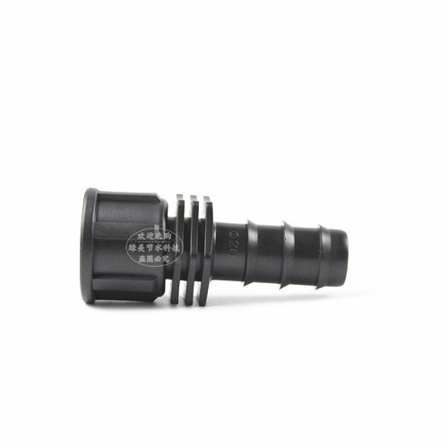 Nuevo material 20 tubo PE 4 dientes internos a través de invernadero accesorios de tubo de micro pulverización PE conector accesorios simples filamento interno directo